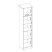 Armário Multiuso Reflex 1 Porta Espelhada Branco - Demóbile