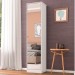Armário Multiuso Reflex 1 Porta Espelhada Branco - Demóbile
