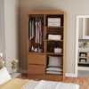 Guarda-Roupa Solteiro Chicago 4 Portas 2 Gavetas Canelato - Panorama Móveis
