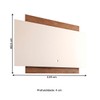 Rack com Painel para TV Até 50 Polegadas Orlando 1 Porta de Correr Mocaccino 3d - Panorama Móveis