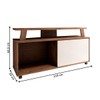 Rack com Painel para TV Até 50 Polegadas Orlando 1 Porta de Correr Mocaccino 3d - Panorama Móveis