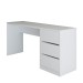 Mesa para Computador Home Office 3 Gavetas Branco - Panorama Móveis