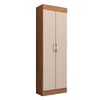 Armário Multiuso Clean 2 Portas Natura/Off White - Panorama Móveis