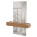 Aparador Versalhes 100% Mdf com Espelho 1 Gaveta Freijó/Off White - Panorama Móveis
