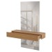 Aparador Versalhes 100% Mdf com Espelho 1 Gaveta Freijó/Off White - Panorama Móveis