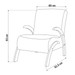 Poltrona Cecilia Mel/Linho Inox - Vian
