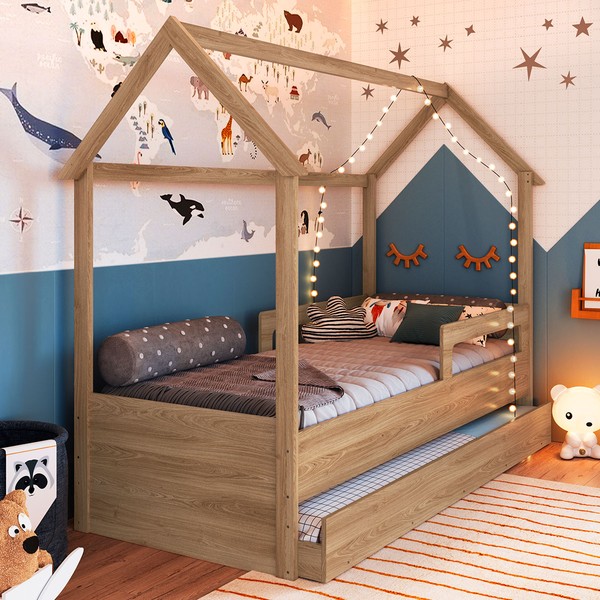 Cama Infantil Bicama Soninho Oak - Panorama Móveis