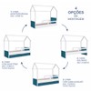 Cama Infantil Bicama Soninho Branco/Azul - Panorama Móveis