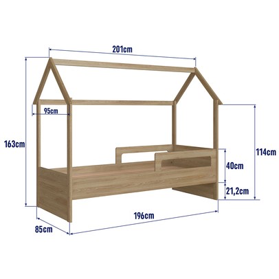 Cama Infantil Montessoriana Soninho Oak - Panorama Móveis