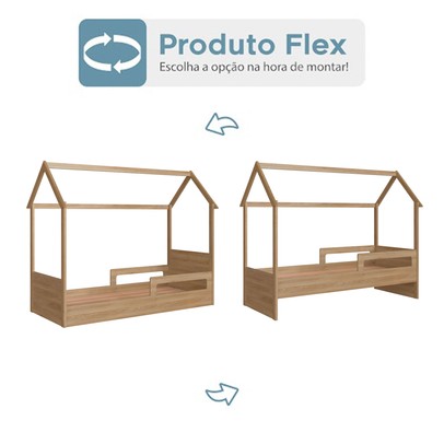 Cama Infantil Montessoriana Soninho Oak - Panorama Móveis