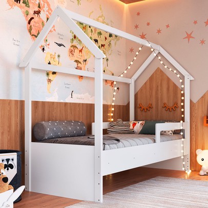 Cama Infantil Montessoriana Soninho Branco - Panorama Móveis