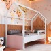 Cama Infantil Montessoriana Soninho Branco/Rosa - Panorama Móveis
