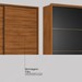 Guarda-Roupa Casal Belga 2 Portas 3 Gavetas Nogueira Touch/Preto Prime Tx - Demóbile