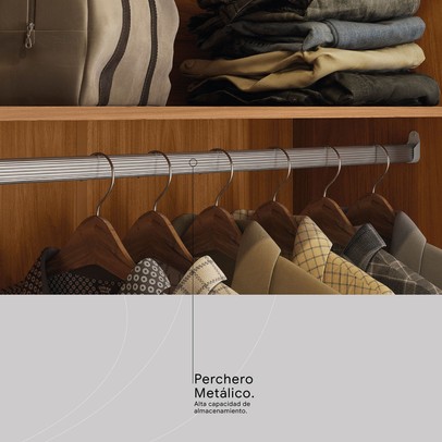 Guarda-Roupa Casal Belga 2 Portas 3 Gavetas com Espelho Nogueira Touch/Preto Prime Tx - Demóbile