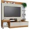 Estante para TV  Até 50 Polegadas Casablanca 1 Porta 2 Gavetas Cinamomo/Off White - Panorama Móveis