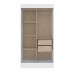 Guarda-Roupa Solteiro Barcelona 2 Portas de Correr Espelhadas 2 Gavetas Branco - Panorama Móveis