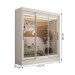 Guarda-Roupa Solteiro Toledo 3 Portas Espelhadas 2 Gavetas Branco - Panorama Móveis