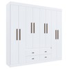 Guarda-Roupa Casal Dallas 8 Portas 4 Gavetas Branco - Panorama Móveis