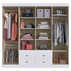 Guarda-Roupa Casal Dallas 8 Portas 4 Gavetas Branco - Panorama Móveis