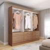 Guarda-Roupa Casal Madri 6 Portas 9 Gavetas com Espelho Cinamomo - Panorama Móveis