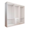 Guarda-Roupa Casal Vigo 6 Portas 3 Gavetas Branco - Panorama Móveis