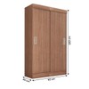 Guarda-Roupa Solteiro Cordoba 2 Portas Cinamomo - Panorama Móveis