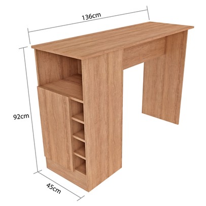 Bancada de Cozinha Penha 1 Porta e Adega Mel - Panorama Móveis