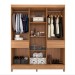 Guarda-Roupa Casal Mauá 6 Portas 2 Gavetas Amêndola Touch/Off White - Demóbile