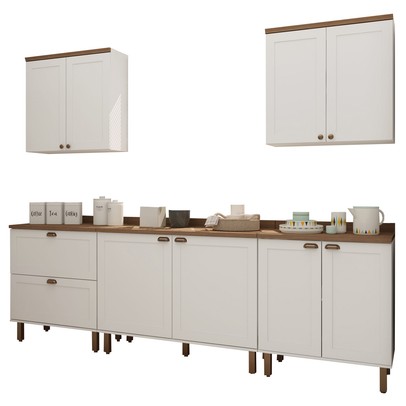 Cozinha Completa Filadélfia 9 Portas 1 Gaveta Branco - Panorama Móveis