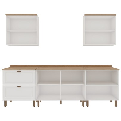 Cozinha Completa Filadélfia 9 Portas 1 Gaveta Branco - Panorama Móveis