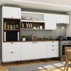 Cozinha Completa Filadélfia 7 Portas 4 Gavetas Branco - Panorama Móveis