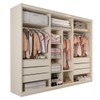 Guarda-Roupa Casal Guarujá 6 Portas 6 Gavetas 100% Mdf Off White - Panorama Móveis