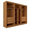 Guarda-Roupa Casal Guarujá 6 Portas 6 Gavetas 100% Mdf Peroba - Panorama Móveis