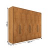 Guarda-Roupa Casal Guarujá 6 Portas 6 Gavetas 100% Mdf Peroba - Panorama Móveis
