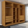 Guarda-Roupa Casal Guarujá 6 Portas 6 Gavetas 100% Mdf Peroba - Panorama Móveis