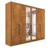 Guarda-Roupa Casal Guarujá 6 Portas 6 Gavetas com Espelho 100% Mdf Peroba - Panorama Móveis