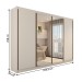 Guarda-Roupa Casal Jeremy 4 Portas 4 Gavetas com Espelho Branco - Panorama Móveis