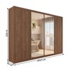 Guarda-Roupa Casal Jeremy 4 Portas 4 Gavetas com Espelho Freijó - Panorama Móveis