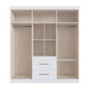 Guarda-Roupa Casal Santiago 6 Portas 2 Gavetas Branco - Doripel