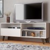 Rack para TV Até 55 Polegadas Sakai 1 Porta 1 Prateleira Branco/Off White - Panorama Móveis