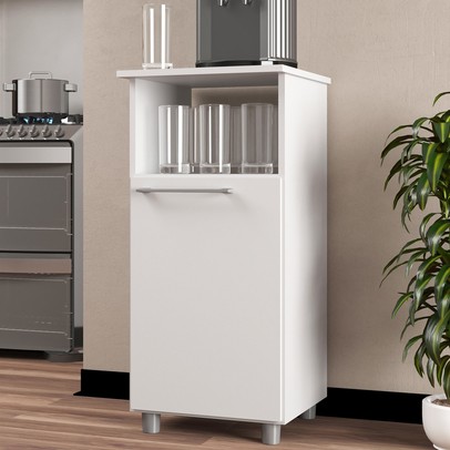 Armário de Cozinha Itália 1 Porta Branco - Panorama Móveis