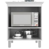Armário de Cozinha Barcelona para Cooktop 4 Bocas 1 Porta Branco - Panorama Móveis