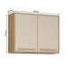Armário Aéreo Cozinha 80 Cm Salvador 2 Portas Cinamomo/Off White - Valdemóveis