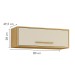 Armário Aéreo Cozinha 80 Cm Salvador Cinamomo/Off White - Valdemóveis