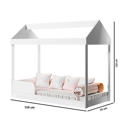 Cama Infantil Montessoriana Branco - Gabrielli Móveis