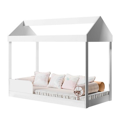 Cama Infantil Montessoriana Branco - Gabrielli Móveis