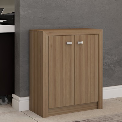 Armário para Escritório Eva 2 Portas Baixo Amêndoa - Panorama Móveis