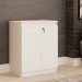 Armário para Escritório Eva 2 Portas com Chave Baixo Branco - Panorama Móveis
