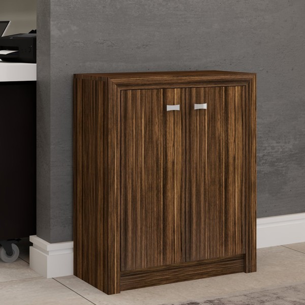 Armário para Escritório Rose  2 Portas Baixo Nogal - Panorama Móveis