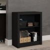 Armário para Escritório Rose 2 Portas Baixo Preto - Panorama Móveis